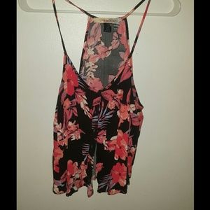 Colorful Flower Print Tank Top